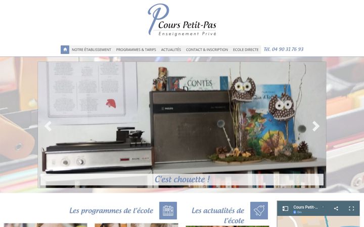 Screenshot of courspetitpas.fr