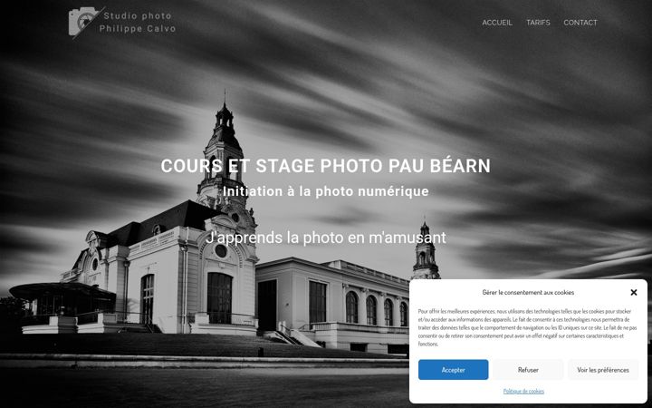 Screenshot of coursphotopau.fr