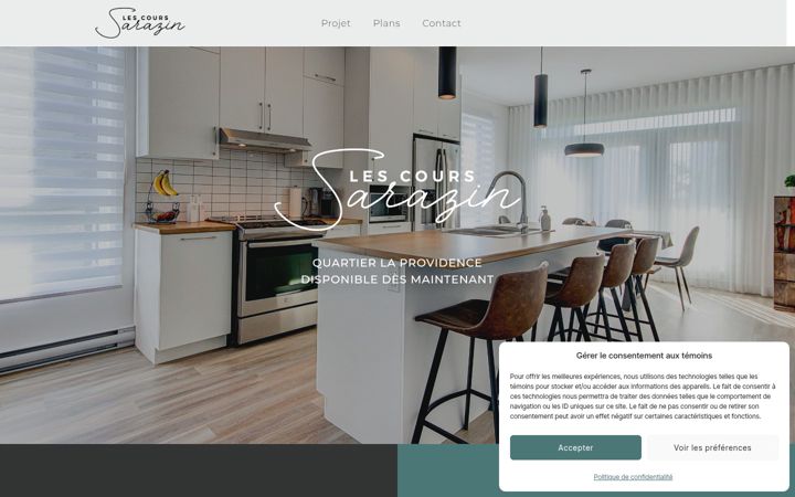 Screenshot of courssarazin.com