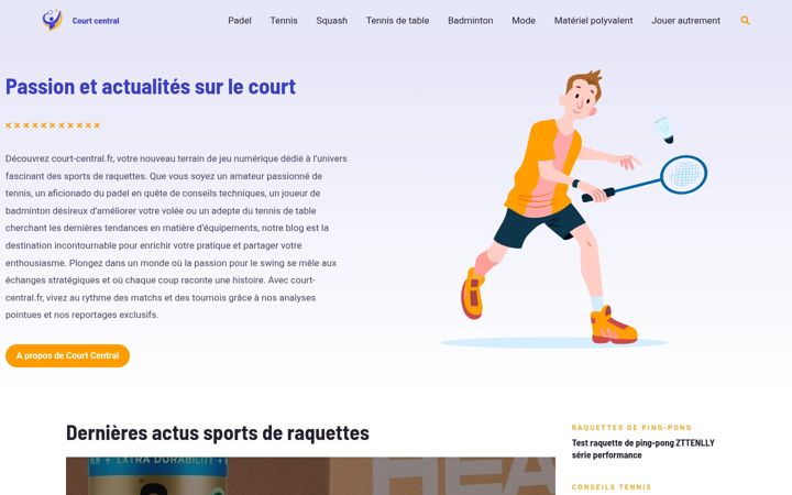Screenshot of court-central.fr