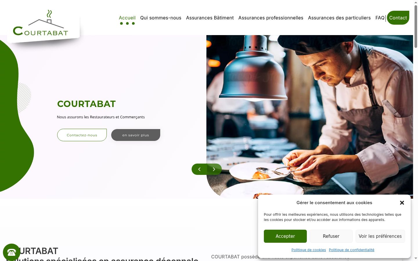 Screenshot des Einwilligungsbanners vor jeglicher Interaktion
