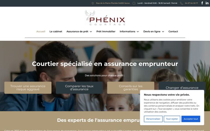 Screenshot of courtage-assurance-emprunteur.fr