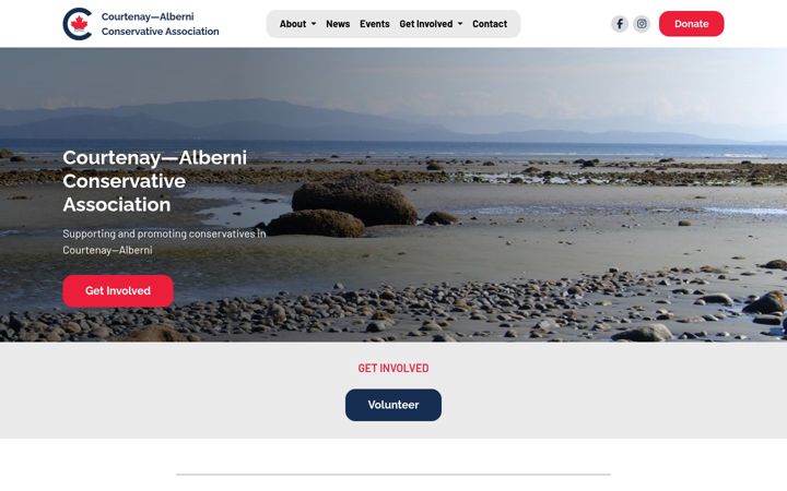Screenshot of courtenayalberni.ca