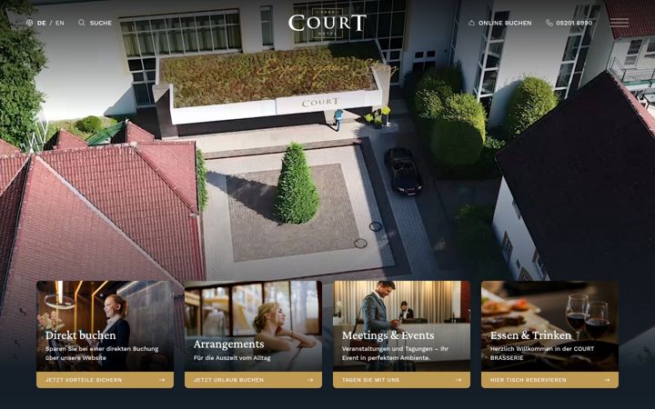 Screenshot of courthotel.de