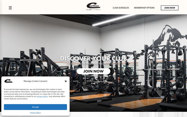 Screenshot of courthousefit.com