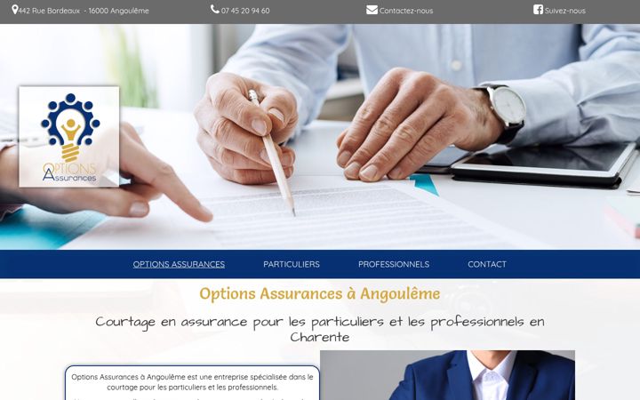 Screenshot of courtier-assurance-charente.fr