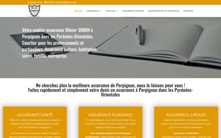 Screenshot of courtier-assurance-perpignan.fr