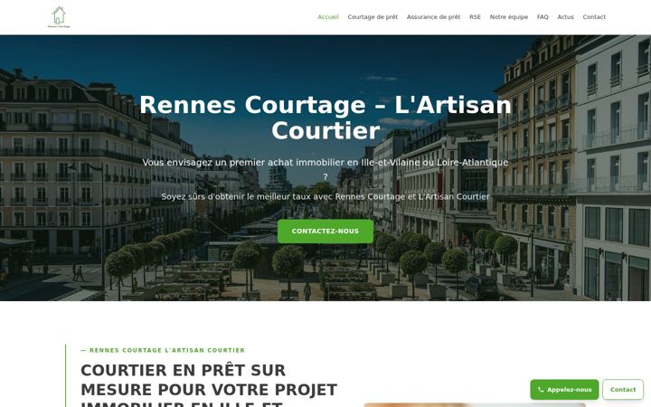Screenshot of courtier-credit-rennes.fr