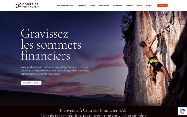 Screenshot of courtier-financier.com
