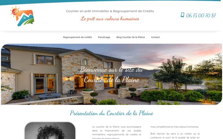 Screenshot of courtierdelaplaine.fr