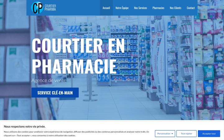 Screenshot of courtierpharma.com