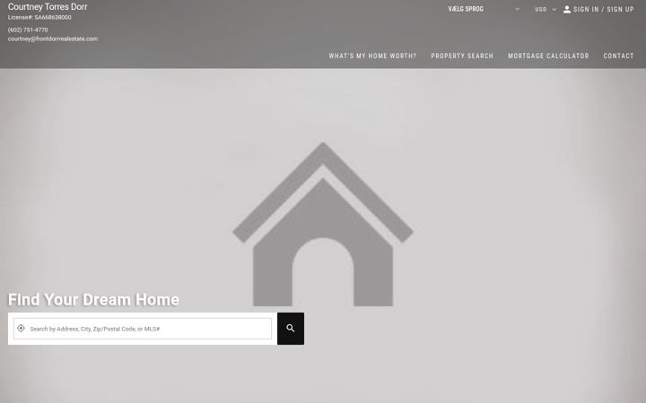 Screenshot of courtneydorr.com