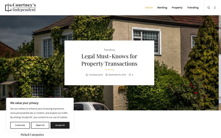Screenshot of courtneysindependent.co.uk