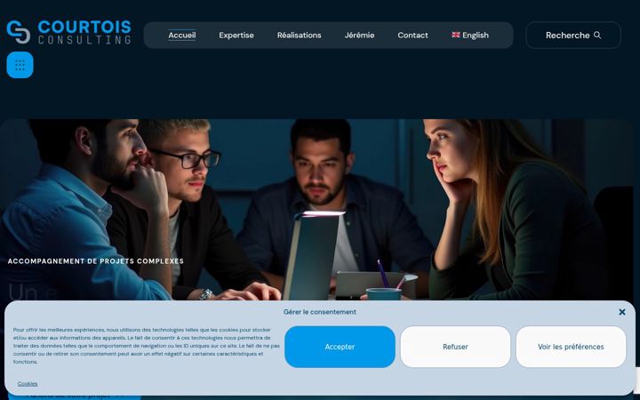 Screenshot of courtois-consulting.com