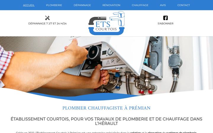 Ekrano kopija courtois-depannage.fr