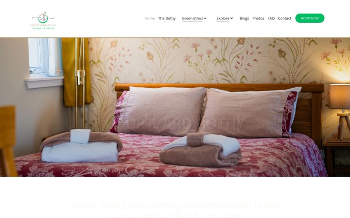 Screenshot of courtyardbothy.com