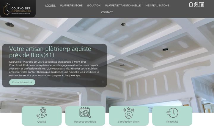 Screenshot of courvoisier-platrerie.fr