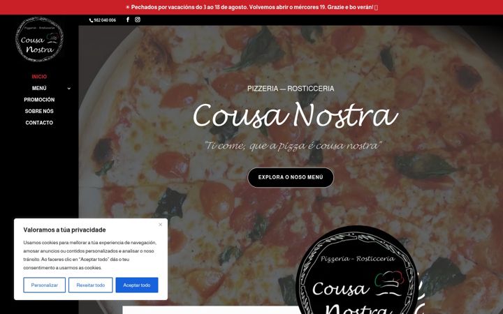 Screenshot of cousanostra.com