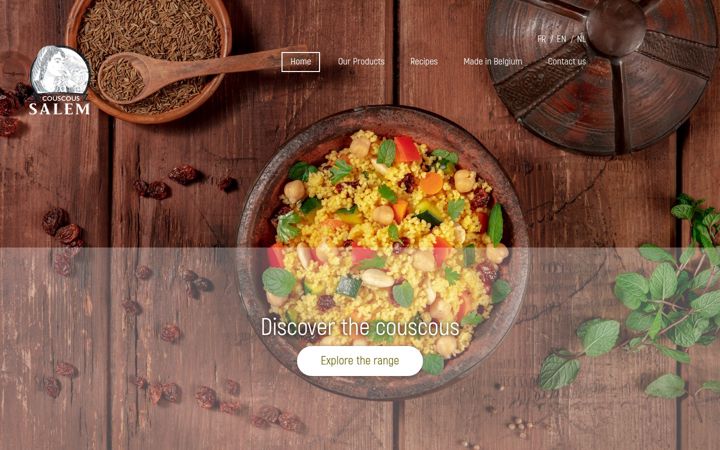 Screenshot of couscous-salem.be