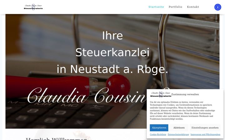 Screenshot of cousin-sauer.de