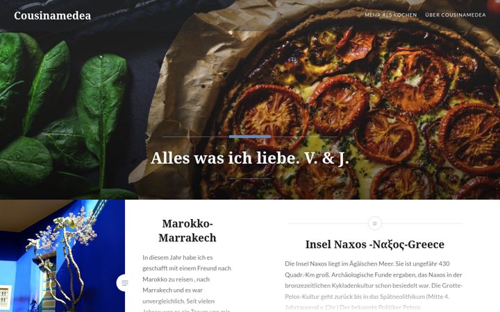 Screenshot of cousinamedea.de
