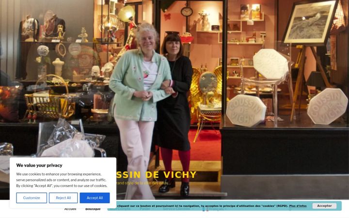 Screenshot of coussindevichy.fr