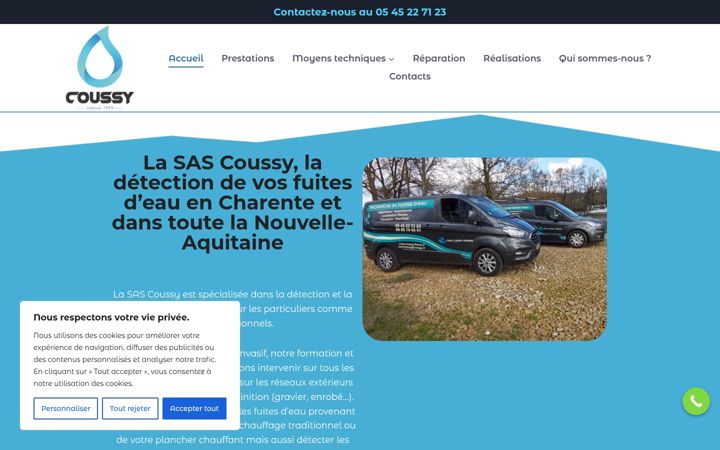 Ekrano kopija coussy-freres.fr
