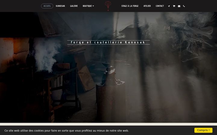 Screenshot of couteaux-kanosak.com