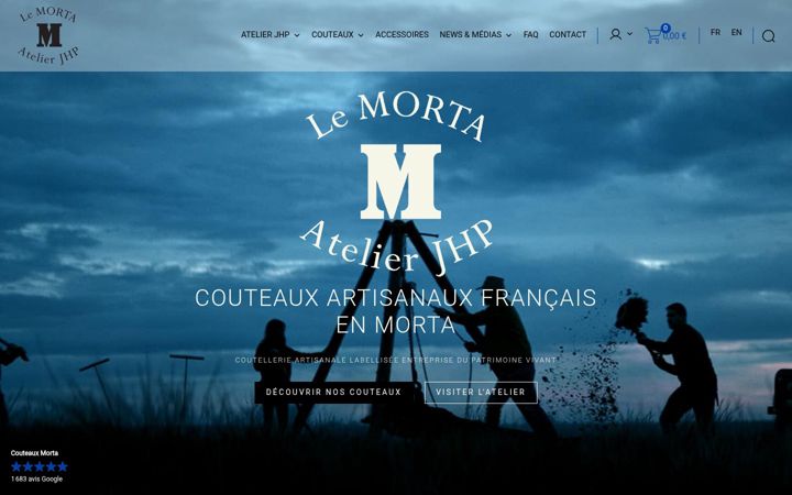 Screenshot of couteaux-morta.com