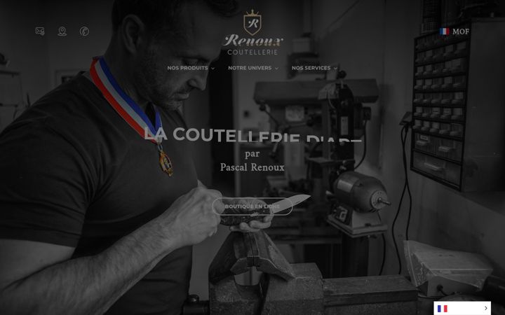 Ekrano kopija couteauxrenoux.fr