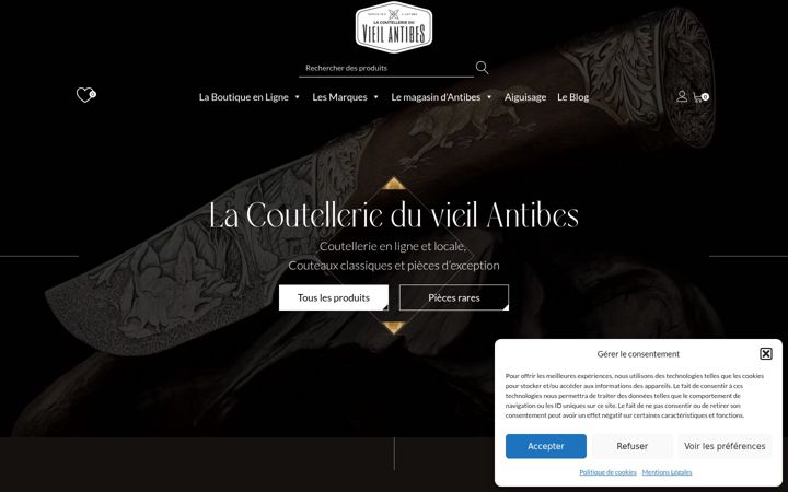 Captura de pantalla de coutellerie-du-vieil-antibes.fr