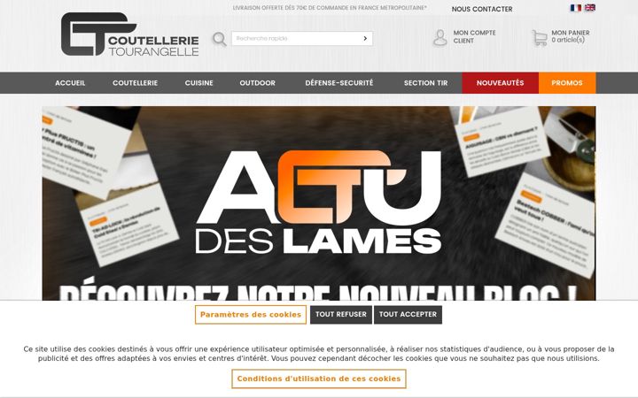 Screenshot of coutellerie-tourangelle.com