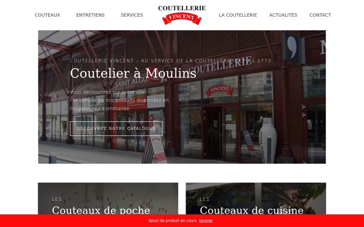 Captura de pantalla de coutellerie-vincent.fr