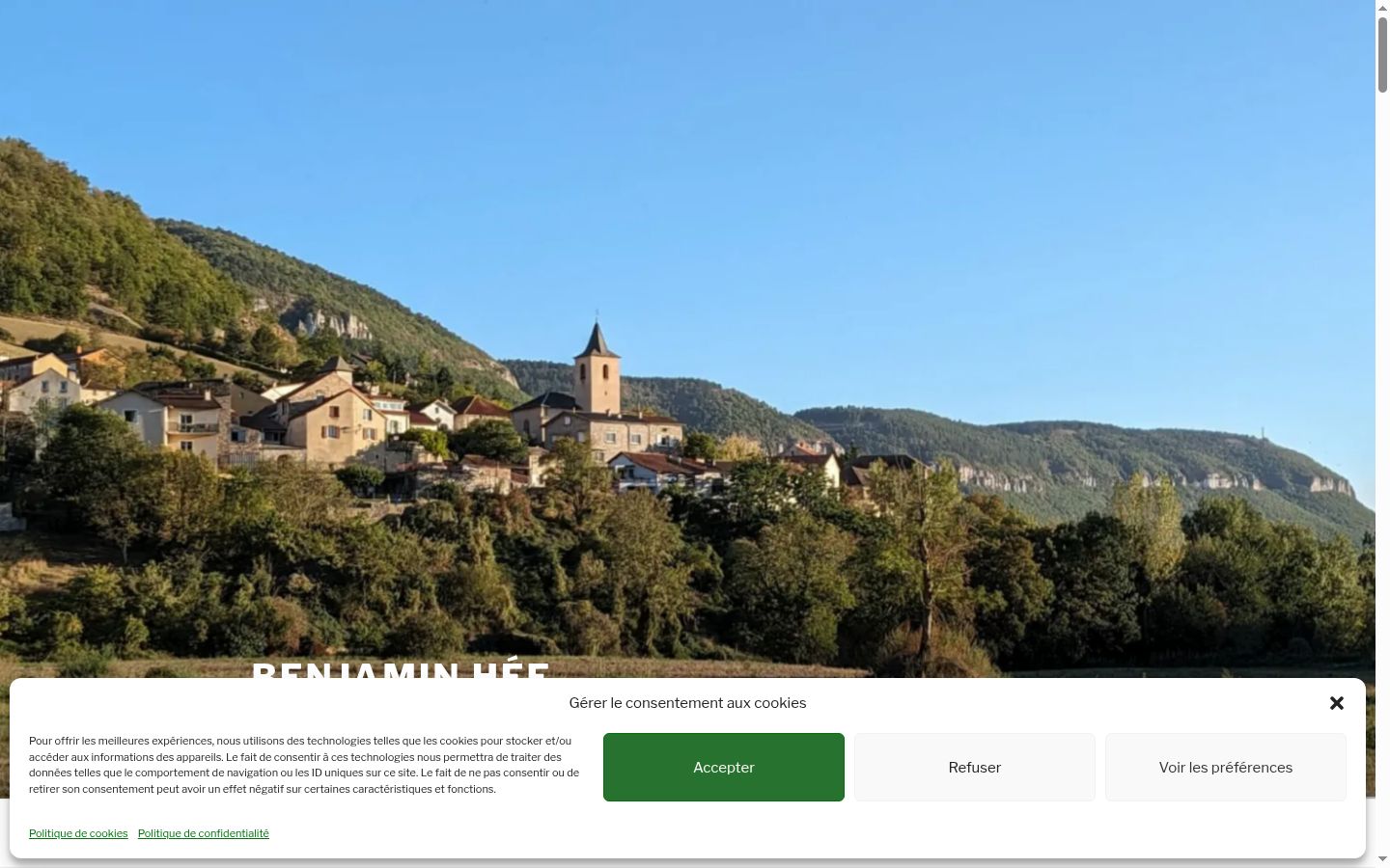 Screenshot des Einwilligungsbanners vor jeglicher Interaktion