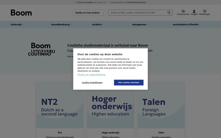 Screenshot of coutinho.nl