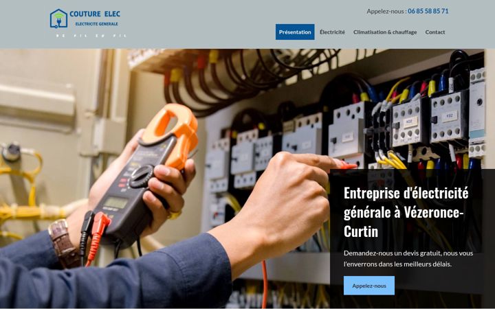 Screenshot of couture-elec.com