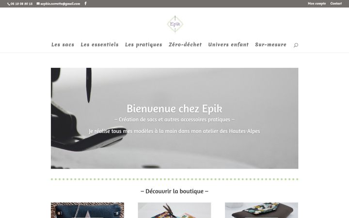 Captura de pantalla de couture-epik.fr