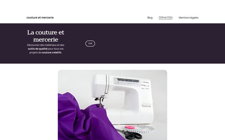 Screenshot of couture-et-mercerie.fr