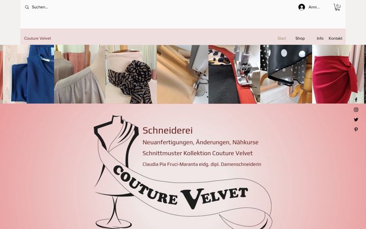 Screenshot of couture-velvet.ch