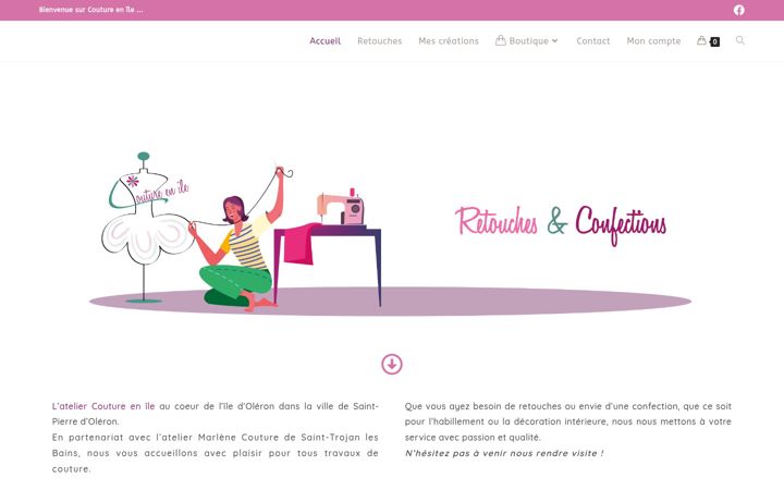 Kuvakaappaus sivustosta coutureenile.fr