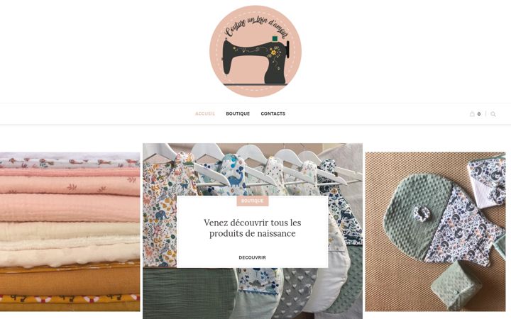 Screenshot of coutureunbrindamour.fr
