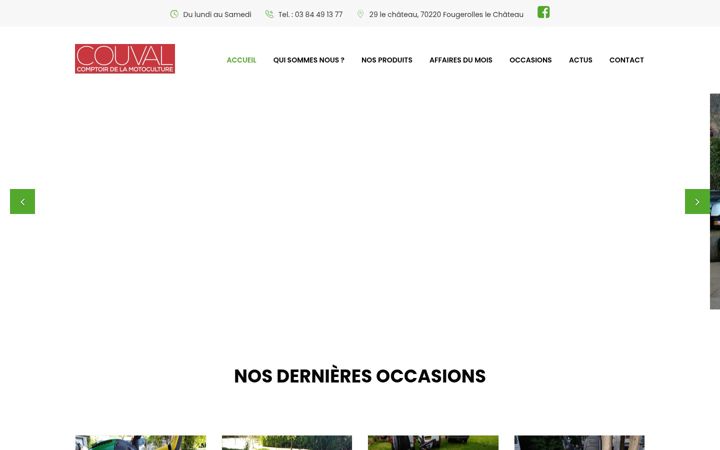 Screenshot of couval70.com