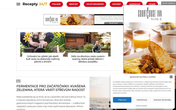 Screenshot von couvarime.cz