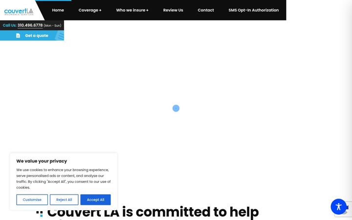 Screenshot of couvertla.com