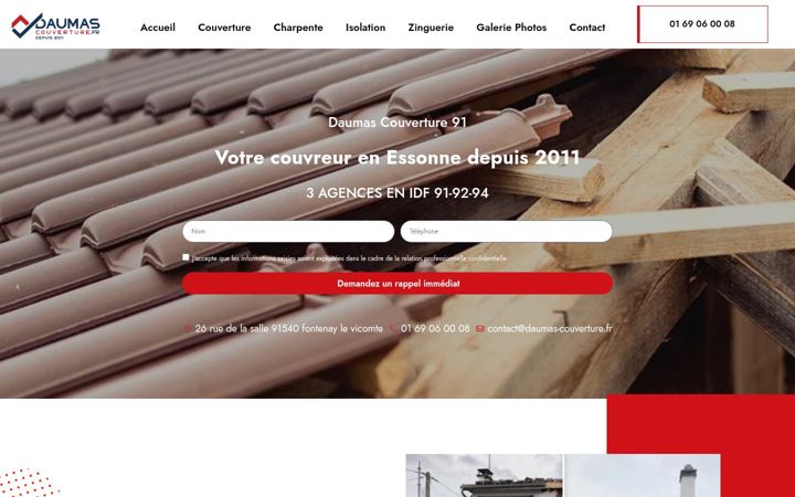 Screenshot of couverture-daumas.fr