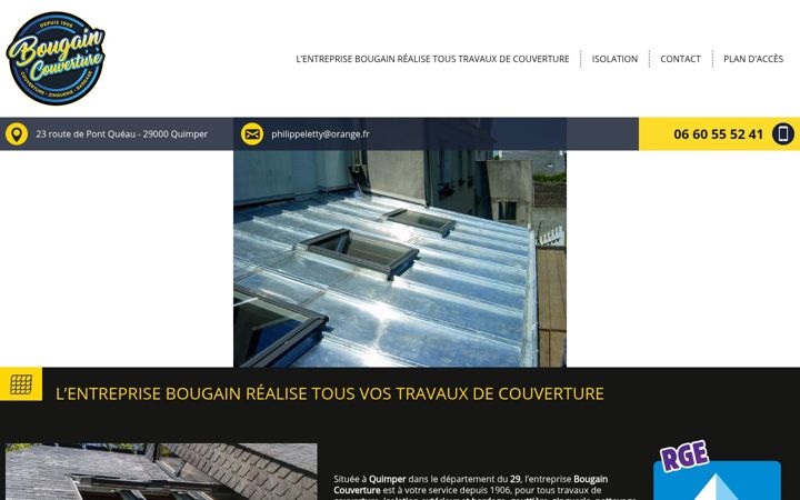 Screenshot of couverture-isolation-quimper.fr