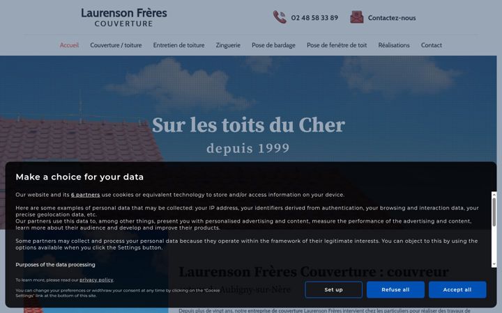 Screenshot of couverture-laurenson.fr