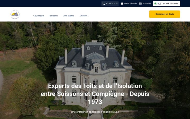 Screenshot of couverture-lefevre.fr