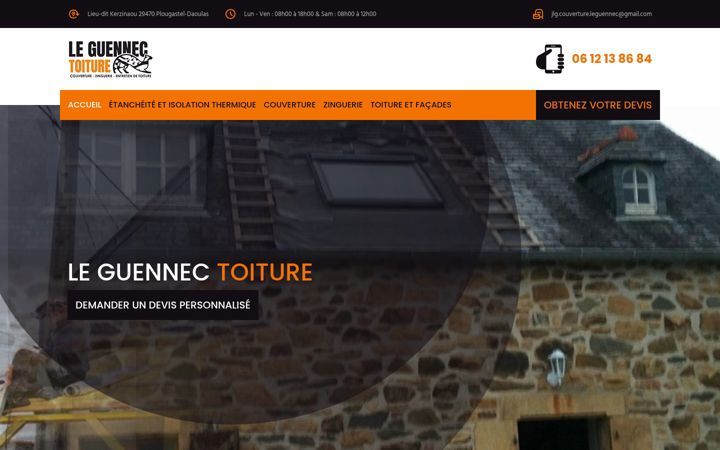 Screenshot of couverture-leguennec.fr