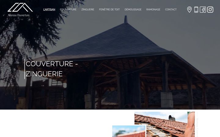 Screenshot of couverture-moreau.fr